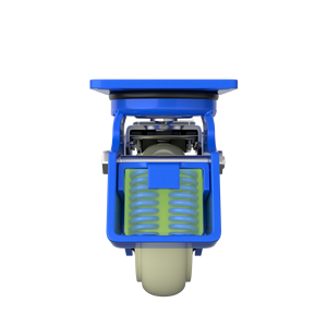 Hoch leistungs feder Stoß dämpfende Rollen <span class=keywords><strong>5</strong></span> Zoll 6 Zoll 8 Zoll Weiß Polyurethan-Doppel lager mit hoher Elastizität und Bremse - Product Image 5