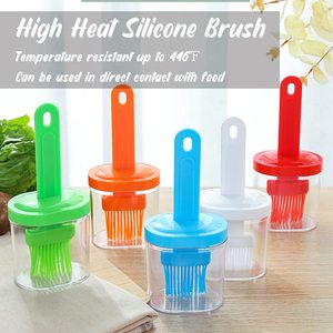 Pinceau de cuisine 2-en-1 en silicone résistant à la chaleur pour badigeonner, pâtisserie, cuisson, barbecue, étaler huile, beurre, sauces - Product Image 2