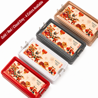 Nouvelle boîte en fer blanc rectangulaire de qualité alimentaire 2026 avec couvercle à charnière, écologique, pour le stockage de chocolat, pain, biscuits, snacks, thé, avec logo personnalisé
