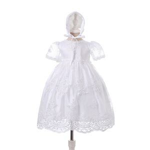 Vestido Blanco de Bautizo para Bebés Niñas, Vestido de Princesa para Boda, Vestido de Encaje Blanco para Bautizo, Cumpleaños y Comuniones - Product Image 2