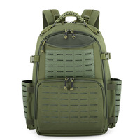 Sac à dos tactique personnalisé de 3 jours pour hommes femmes découpé au laser système Molle fermeture à glissière doublure en polyester cadre interne unisexe