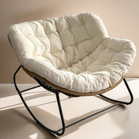 Fauteuil inclinable créatif en forme de nid d'oiseau, fauteuil de salon individuel, fauteuil à bascule pour balcon, fauteuil minimaliste pour la maison, fauteuil de détente