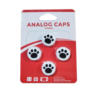 Copri Joystick a Forma di Zampa di Gatto per Nintendo Switch/Switch Lite OLED, Cover in Silicone <span class=keywords><strong>Morbido</strong></span> per Controller Joy-Con - Product Image 3