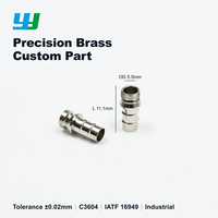 Écrou de couplage sur mesure en acier inoxydable usiné CNC, Ø ext. 9,0 mm, L 12,5 mm, écrou fileté non standard pour l'automobile