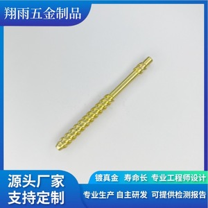 Pièces de quincaillerie en laiton usinées sur mesure, tiges filetées métriques droites usinées avec précision sur tour, filetage partiel, support OEM - Product Image 2