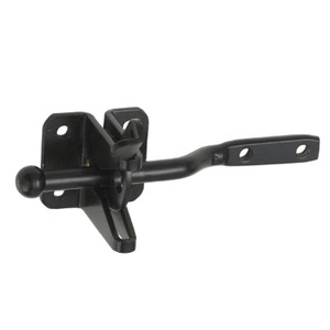 <span class=keywords><strong>Loquet</strong></span> de portail à gravité réglable plaqué noir OUROOM SS304 pour clôture en bois et vinyle - Product Image 6