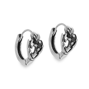 Pendientes de Aro yunnique con Diseño de Ancla, Acero Inoxidable, Engaste de Garras, Diamantes, Diseño Geométrico, Joyería Unisex - Product Image 5