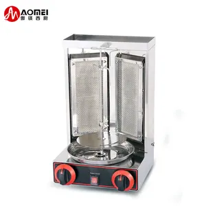 Groothandel rotisserie shoarma machine-Commerciële Rvs Automatische Roterende Doner Kebab Machine Kip Gas Shoarma Grill Machine