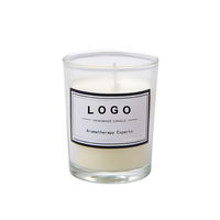Bougies Parfumées de Luxe en Cire de Soja avec Étiquette Privée, en Verre, pour Aromathérapie, Faveur de Mariage, Parfum d'Intérieur, Cadeau de Décoration Personnalisé en Gros