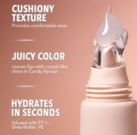Vente chaude Top Vente en gros cosmétiques végétaliens rose clair nu brillant à lèvres vendeur logo personnalisé brillant à lèvres marque privée brillant à lèvres