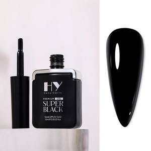 Gel UV Hanyi Premium sans HEMA, plusieurs tailles, flacon grande capacité, gel polonais personnalisé OEM, gel polonais super blanc, hyper noir - Product Image 6