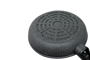 กระทะทอดอลูมิเนียมอัลลอยด์หล่อขึ้นรูปสำหรับทอดเคลือบด้วยหินอ่อนไม่ติดทนความร้อน - Product Image 4