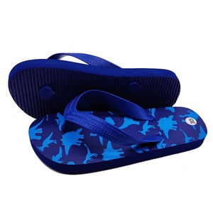 Sandales de plage pour enfants, design personnalisé, motif dinosaure cool, antidérapantes, semelle PE, tongs d'été pour garçons - Product Image 2