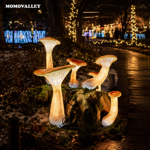 Estatua de Hongo Gigante con Luces LED de Momovalley Outdoors para Parques, Áreas de Juego, Eventos Municipales, Iluminación Decorativa para Fiestas - Product Image 1