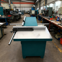 Scie circulaire à table coulissante inclinable, machine à bois universelle