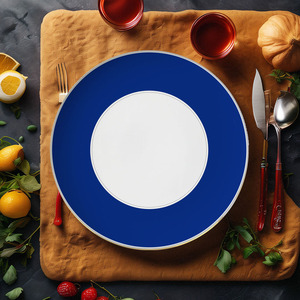 Juego de Vajilla de Cerámica de Porcelana China Azul y Blanca de Diseño Japonés, Ecológico, Venta al por Mayor de Fábrica, Platos de Presentación - Product Image 3