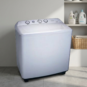 Lavadora KIMATSU WM 100 T de doble tina, carga superior, semiautomática, eléctrica, nueva carcasa de plástico, para uso doméstico y hotelero, 1 año de garantía CE - Product Image 2