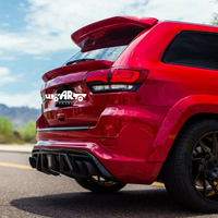 Aileron de toit arrière en Fiber de carbone ABS d'usine et aile supérieure de becquet moyen pour JEEP Grand Cherokee 2014 2015 2016 2017 2018 2019 2020