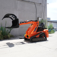 Mini-chargeuse compacte diesel chinoise avec moteur et pompe, capacité de 300 kg, équipement de construction robuste et compact