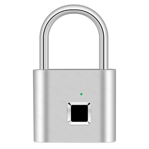 <b>Portable</b> Fingerprint Padlock USB Rechargeable Lithium Battery Waterproof Durable Zinc Alloy Lockbody Fingerprint <b>Lock</b> Smart Padl - Product Image 1