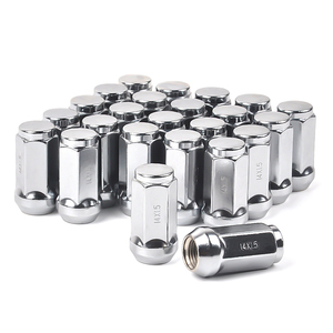 Đồng bằng thép không gỉ mở kết thúc Lug hạt đen Oxit kẽm mạ thép carbon bánh xe Nut hợp kim titan mù Hex bánh xe Lug NUT - Product Image 1