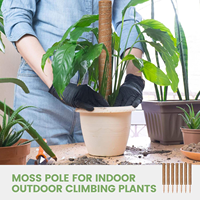 Poteau totem empilable en bois écologique résistant au vent de 12 à 16 pouces, personnalisé, pour soutenir les plantes en pot et les plantes grimpantes