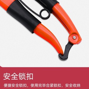 Sécateur de jardin en acier inoxydable, coupe maximale de 10 mm, orange et noir, outil d'élagage pour branches d'arbres fruitiers, utilisation extérieure - Product Image 5