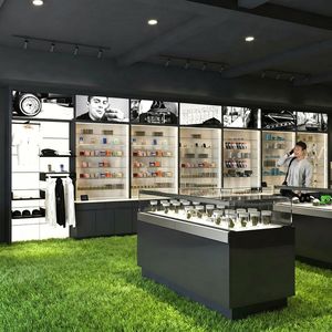 Diseño de Tienda Minorista Minimalista y Elegante, Tienda de Estilo de Vida Completa con Vitrinas de Vidrio LED y Muebles Modulares - Product Image 1