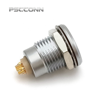Connecteur industriel étanche IP68 série T PSCCONN 0T 1T 4 broches, auto-bloquant Push-Pull, EGG.0T.304.CPLR, EGG.1T.304.CPLR