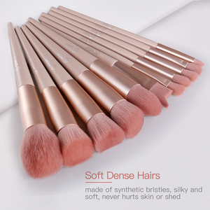 Belecotobe — jeu de pinceaux de maquillage professionnels rose, accessoire de marque pour le visage, 20 pièces - Product Image 6