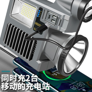 ไฟฉายพกพาพลังงานแสงอาทิตย์ 6000mAh พร้อมแสงยูวีกำจัดยุง สำหรับใช้งานกลางแจ้ง ชาร์จผ่านพอร์ต Type C - Product Image 1