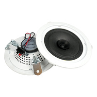 Offre Spéciale Tweeter en fer de 6 pouces son stéréo caisson de basses boîte 15 watts système de sonorisation connexions rapides haut-parleur de plafond en métal