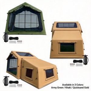 Tente <span class=keywords><strong>de</strong></span> camping gonflable rapide en 1,5 min, 3-<span class=keywords><strong>4</strong></span> personnes, imperméable 3000 mm, <span class=keywords><strong>4</strong></span> saisons, 1 chambre, 1 salon, avec pompe 800W - Product Image 5