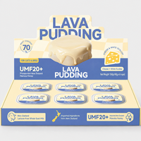Nouvelle-Zélande Miel de Manuka Lava Pudding Aliment Humide pour Chats & Chiens, Plateau Repas Complet au Lait de Chèvre pour Animaux de Compagnie