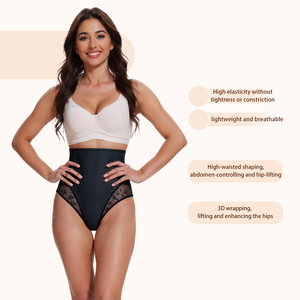 Mutandine Modellanti a <span class=keywords><strong>Vita</strong></span> <span class=keywords><strong>Alta</strong></span> per Donna, Sexy <span class=keywords><strong>Perizoma</strong></span> in Pizzo con Controllo Pancia, Shapewear Modellante - Product Image 5