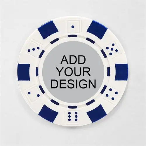 Logo kustom multiwarna pabrik murah 40 mm plastik kasino 11.5g chip Poker kustom Set chip Poker EPT