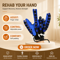 Gants de rééducation électriques multifonctionnels certifiés CE, rechargeables par USB, pour la rééducation des AVC, des brûlures et des entraînements manuels