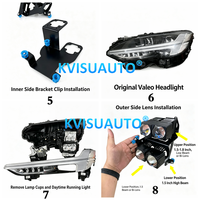 Support de montage pour projecteur de phare de voiture CQL 1,5 pouce, support de rétrofit pour lentille LED de phare pour Volvo S90 V90 2017-2023