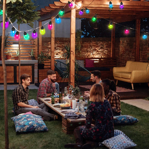 Lumières suspendues de <span class=keywords><strong>rideau</strong></span> <span class=keywords><strong>solaire</strong></span> de ficelle d'extérieur intelligentes décorations de Noël LED RVB imperméables pour le jardin de bistrot cote IP65 - Product Image 3