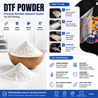 Bubuk Tunsing DTF 20kg Oeko TPU Poliuretan Halus Lembut Putih Bubuk Pencetakan Transfer Panas Bubuk Perekat Leleh Panas untuk DTF