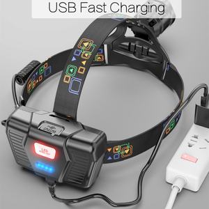 Lampe frontale puissante avec affichage de la puissance, étanche, de sécurité, P100, lampe frontale 18650, lampe torche rechargeable par USB, zoomable - Product Image 3