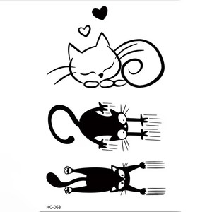 Autocollants de <span class=keywords><strong>tatouage</strong></span> pour <span class=keywords><strong>chat</strong></span> semi-permanent à transfert d'eau en 2 semaines, <span class=keywords><strong>tatouage</strong></span> à base de plantes Jagua pour hommes et femmes, à prix compétitif, vente en gros - Product Image 5
