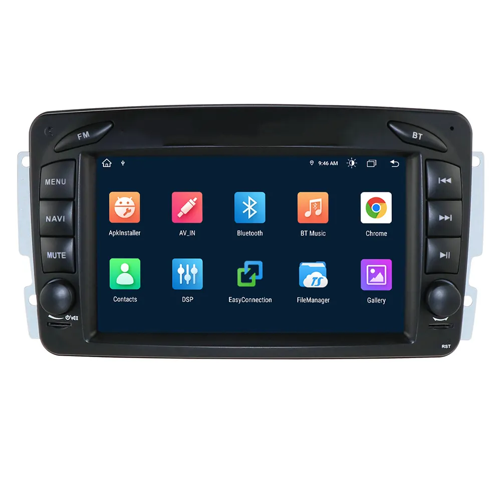 KANOR 2 DIN Android 10 7 Zoll Autoradio für Mercedes Benz W203 W209 W219 W168 Vito Car Audio Autoradio Head Unit GPS Stereo