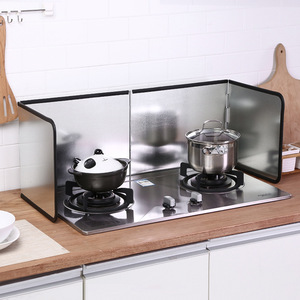 Cuisinière à gaz déflecteur d'huile en feuille d'aluminium, cuisine <span class=keywords><strong>lavable</strong></span>, sauté, éclaboussures d'huile, plaque d'huile d'isolation de fumée - Product Image 3