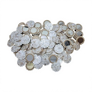 Quantité en vrac luxe haute qualité travail nacre miroir pour nouveau-né bébé anniversaire cadeau retour cadeau but - Product Image 1
