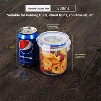 Verse Bewaardoos-Kleine Food-Grade Pp Milieuvriendelijke Vaatwasser Kluis Bpa Gratis Afdichting Lunchbox Voor Snacks Fruit Voedsel