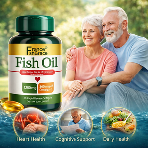 Aceite de pescado de alta calidad 1200mg en cápsulas blandas, apoya la salud del corazón, suplemento dietético de aceite de pescado Omega 3 para hombres y mujeres - Product Image 3