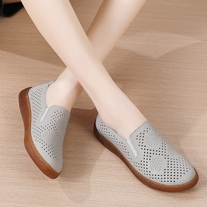Women's <b>Shoes</b> New Summer Hollow-Out Design <b>Soft</b>-Soled Cow Tendon <b>Shoes</b> That Are Comfortable Versatile for Mothers - Product Image 4