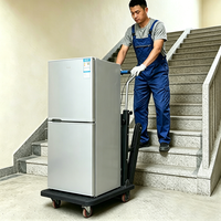 Machine d'escalade électrique portable et pliable en métal avec chariot à quatre roues pour la manutention de marchandises OEM