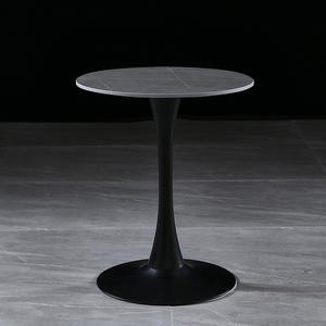 לוח צבעוני מודרני שולחן קטן יוקרה אוכל כורסאות שולחן קפה משולב - Product Image 2